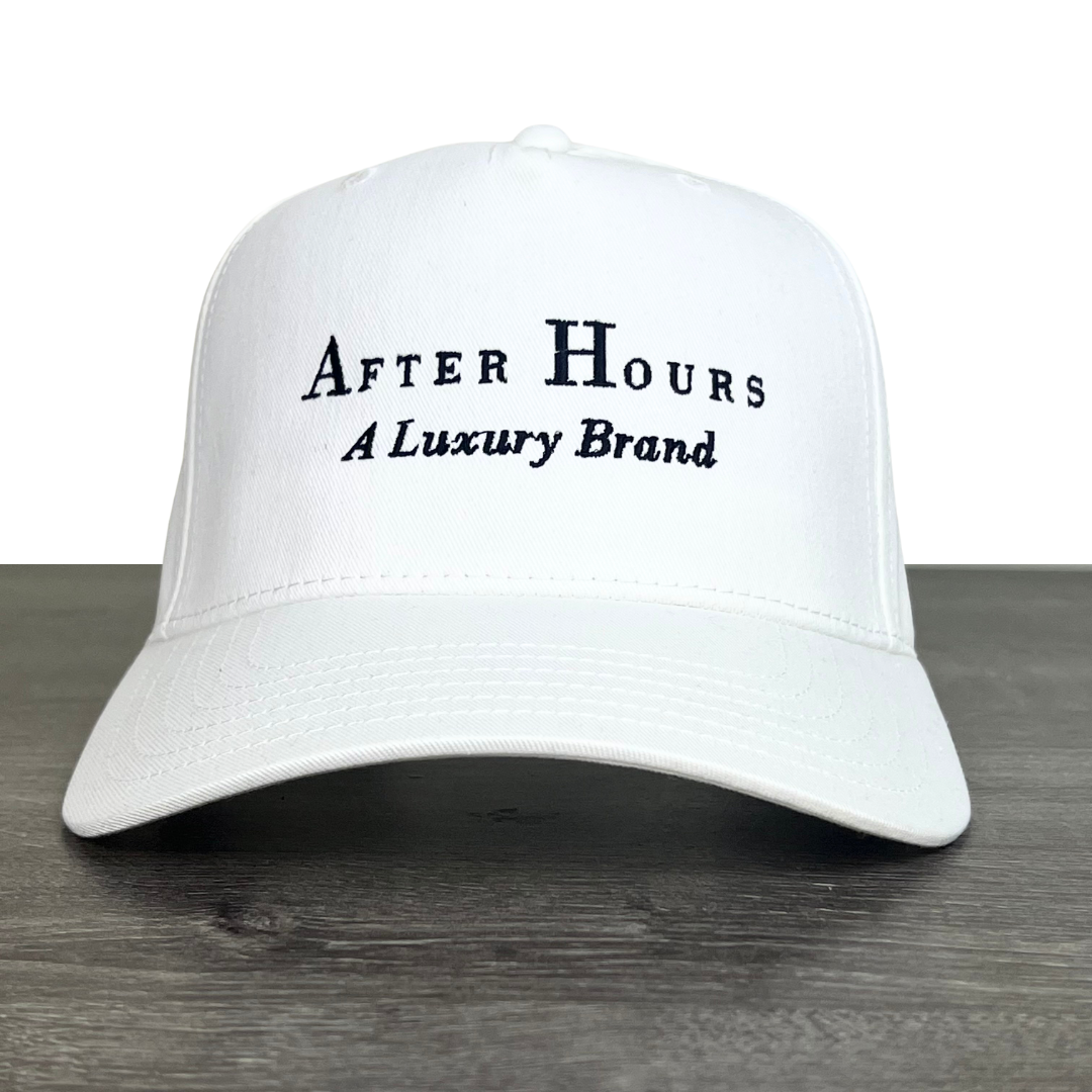 After Hours Classic Snapback // White x Black