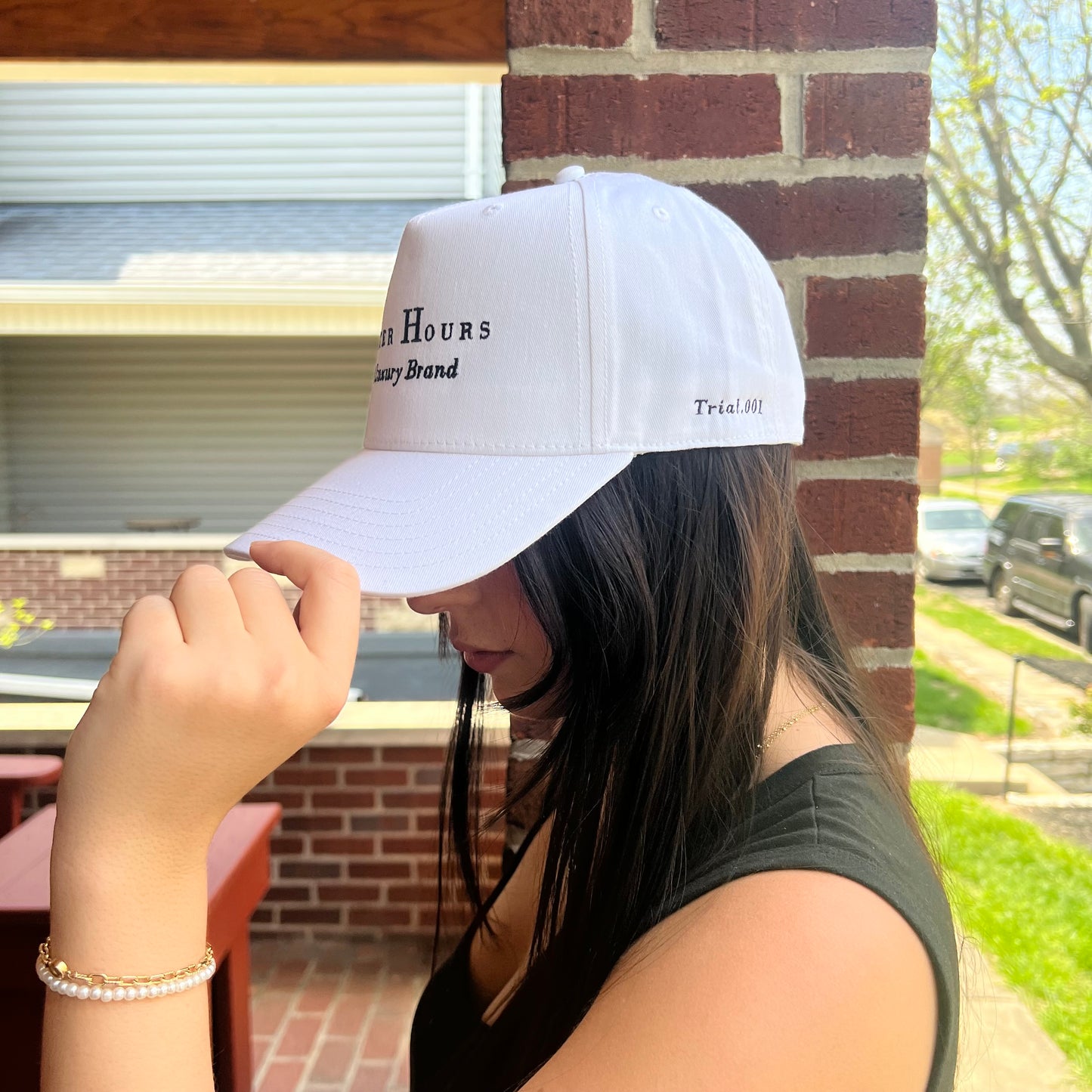 After Hours Classic Snapback // White x Black